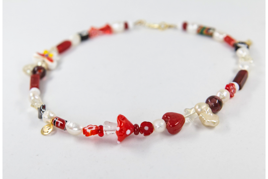 "Red Mushy" Necklace