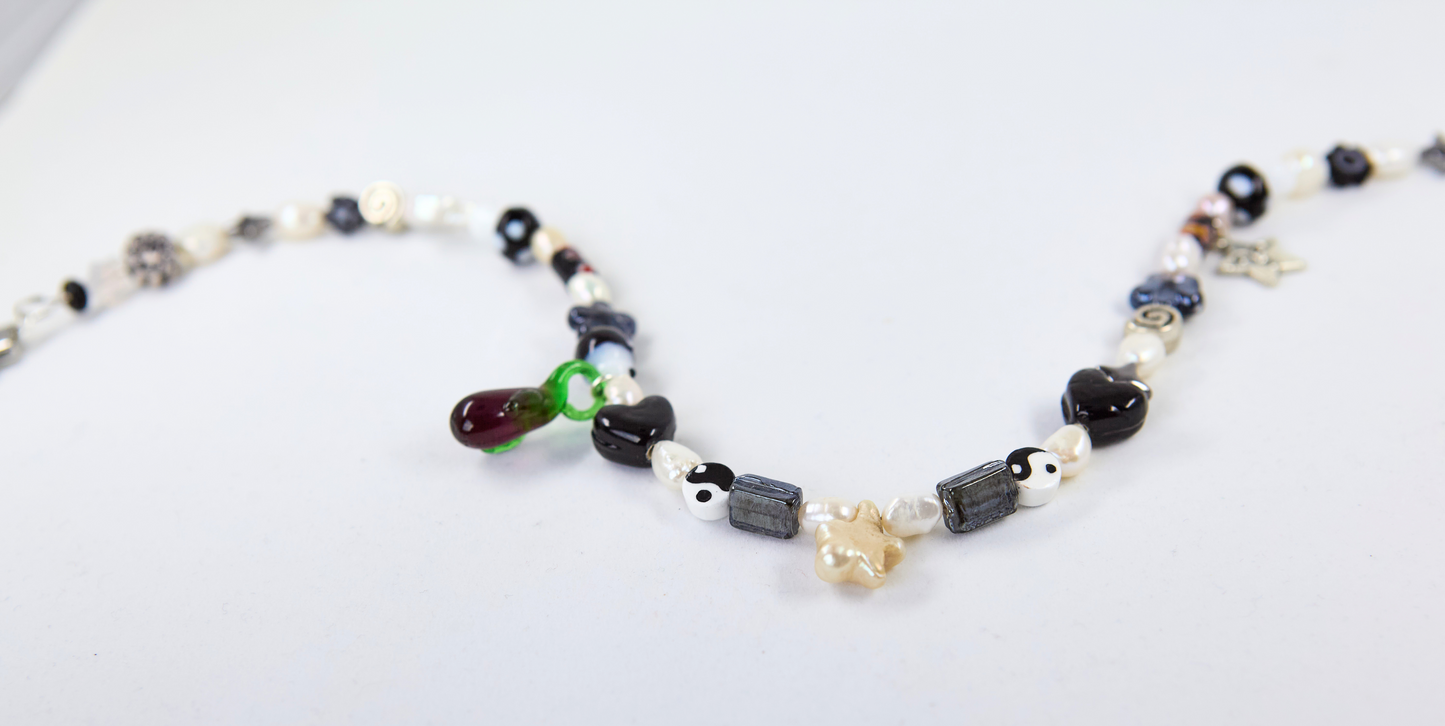 "Eggplant or Aubergine" Necklace
