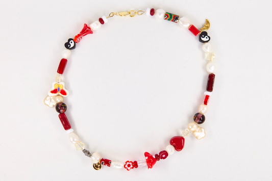 Red Mushy Necklace