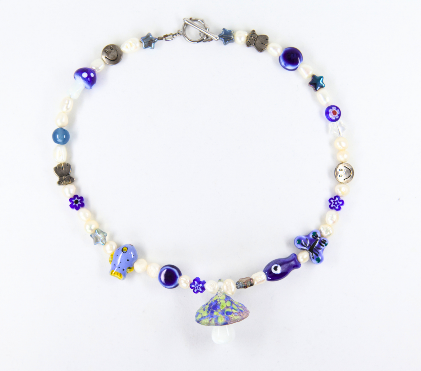 "Once in a Blue Moonshroom" Necklace