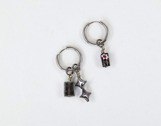 "Gun Metal Gang" Earrings